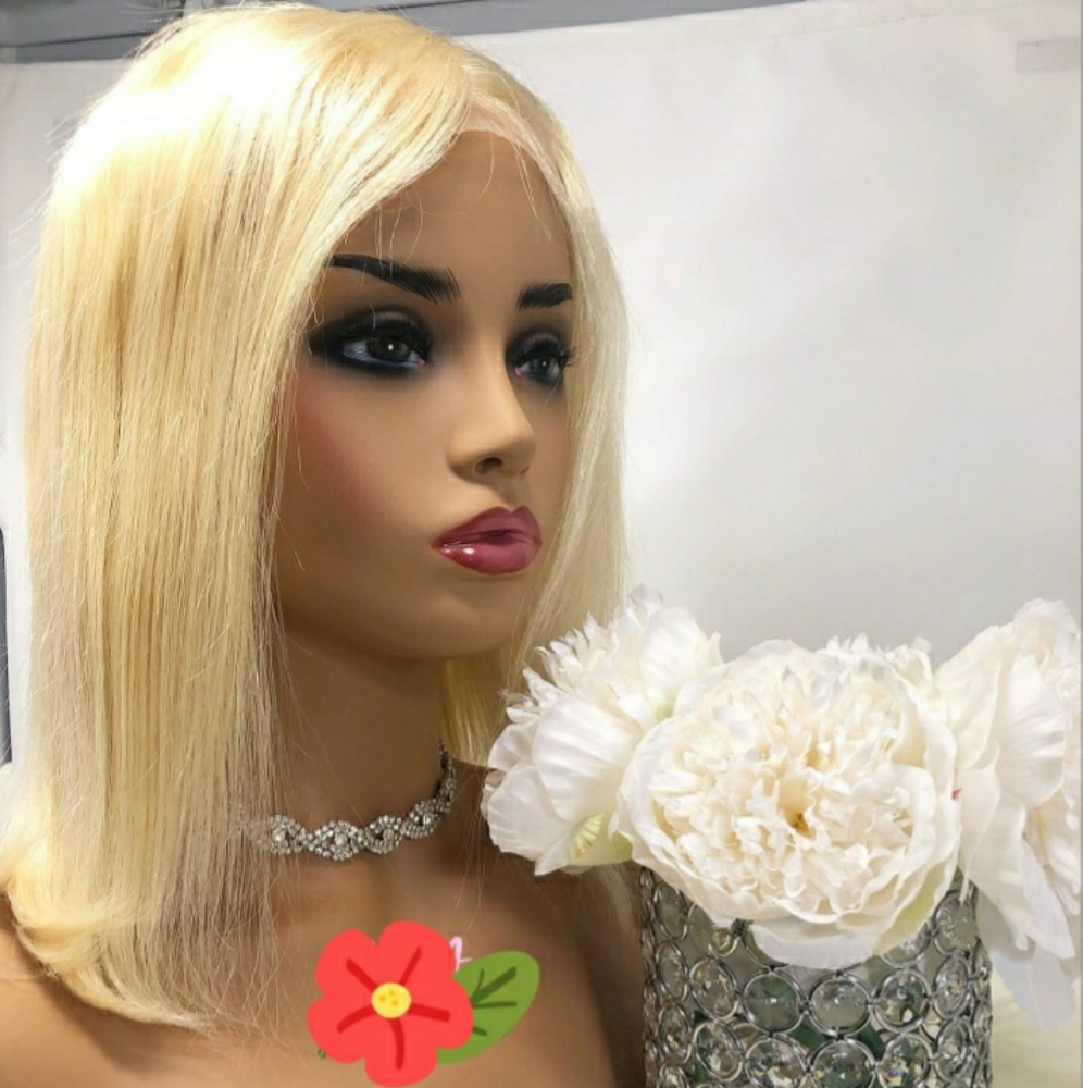 Brazillian 613 Blonde T Middle Part Lace Front Wig